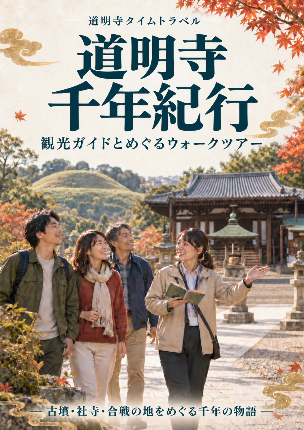 道明寺タイムトラベル 千年紀行ウォークツアー ガイドと歩く、千年の物語。